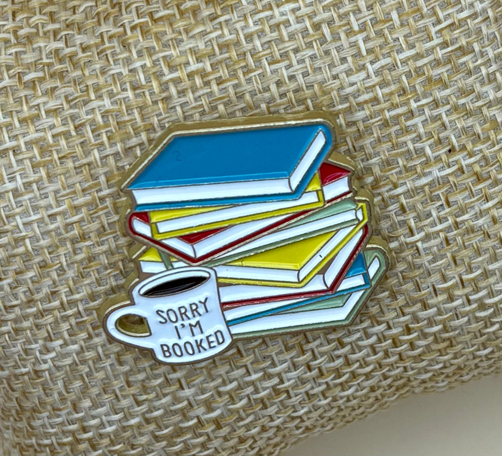 "Sorry I'm booked, coffee cup" Pin