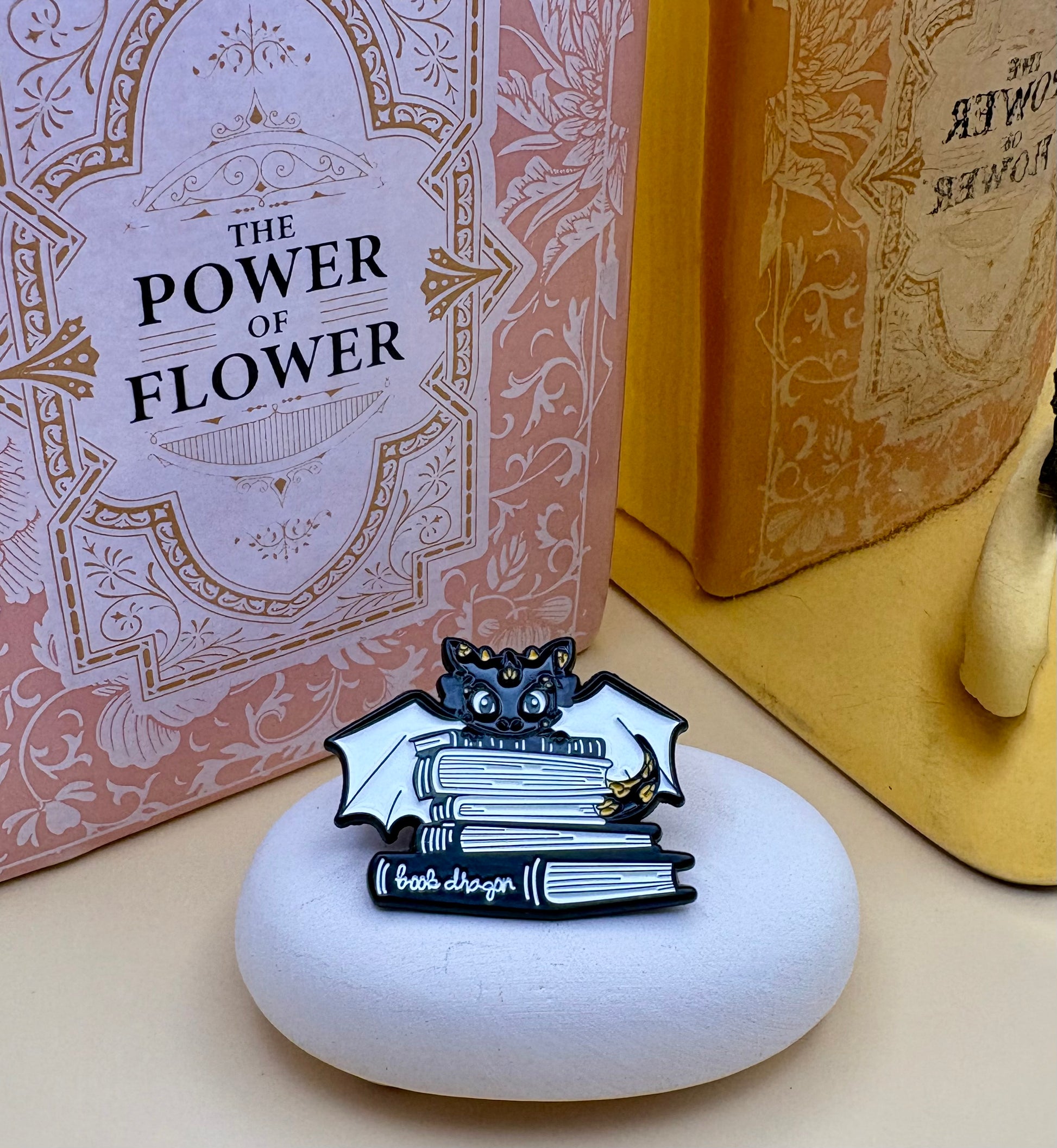 "Book Dragon " Pin