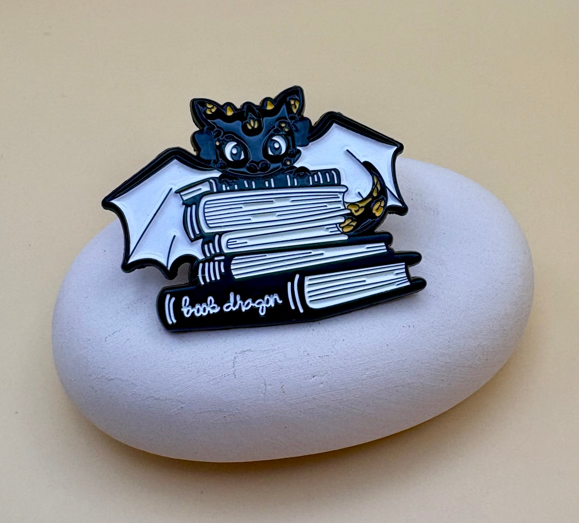 "Book Dragon " Pin