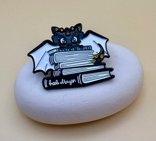 "Book Dragon " Pin
